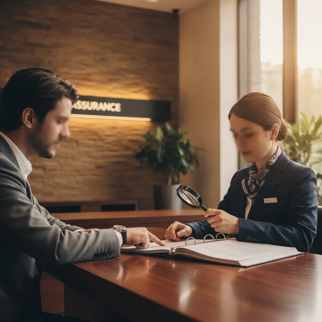A seller verifying a cashier's check with a bank teller before completing a car sale