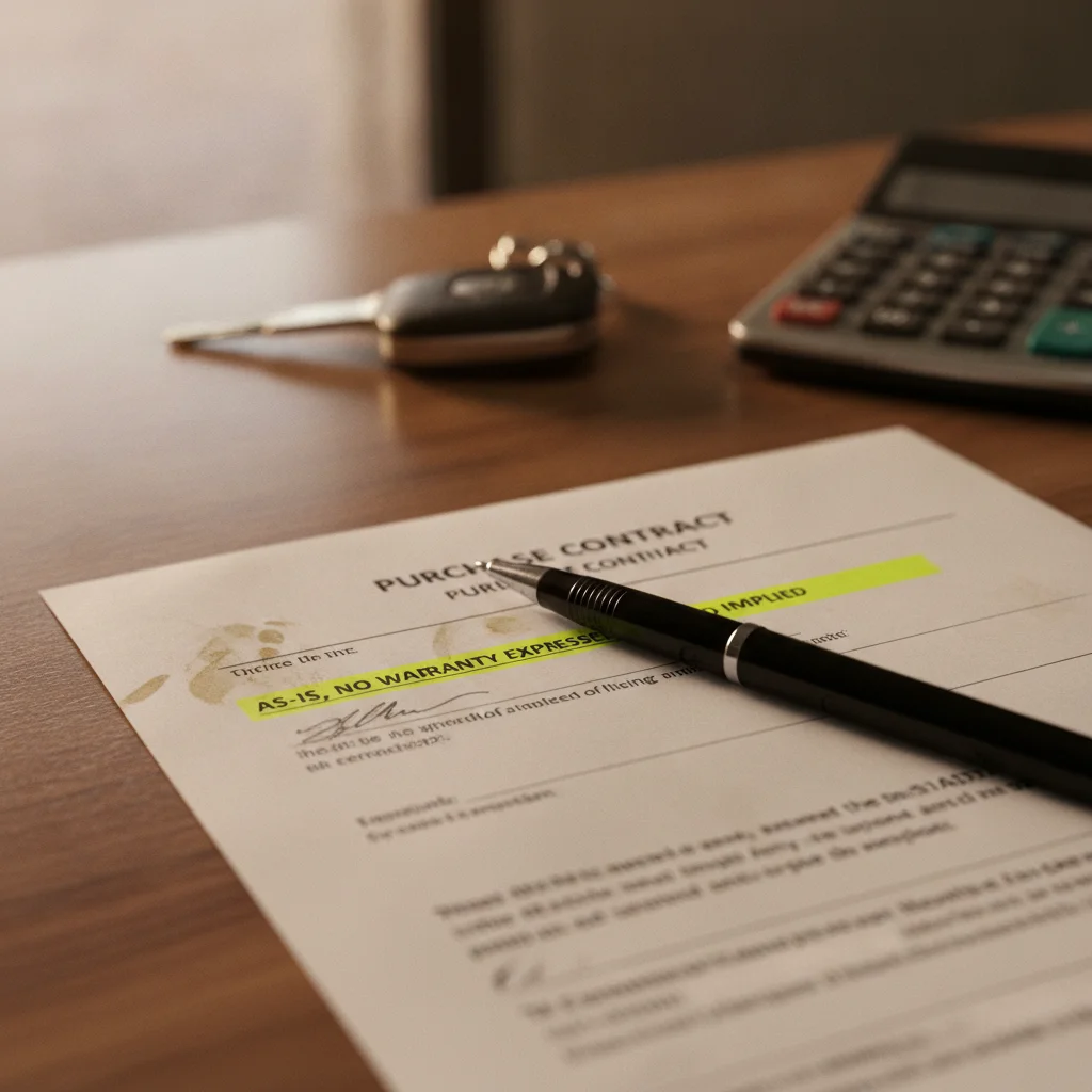 As-Is vs. Implied Warranty: What Used Car Paperwork Is Really Saying