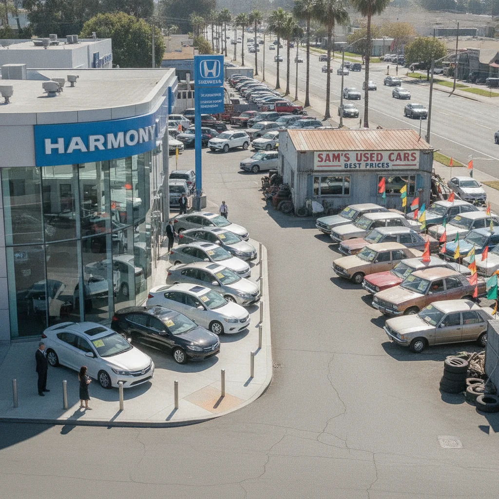 Buying Used at a Franchise Dealer vs. an Independent Lot