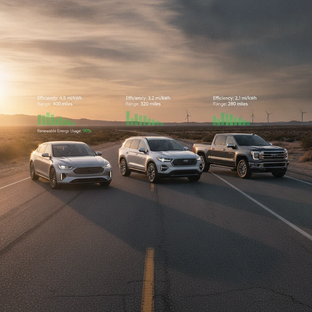 Comparing EV Efficiency Across Segments: Sedans, SUVs, and Trucks