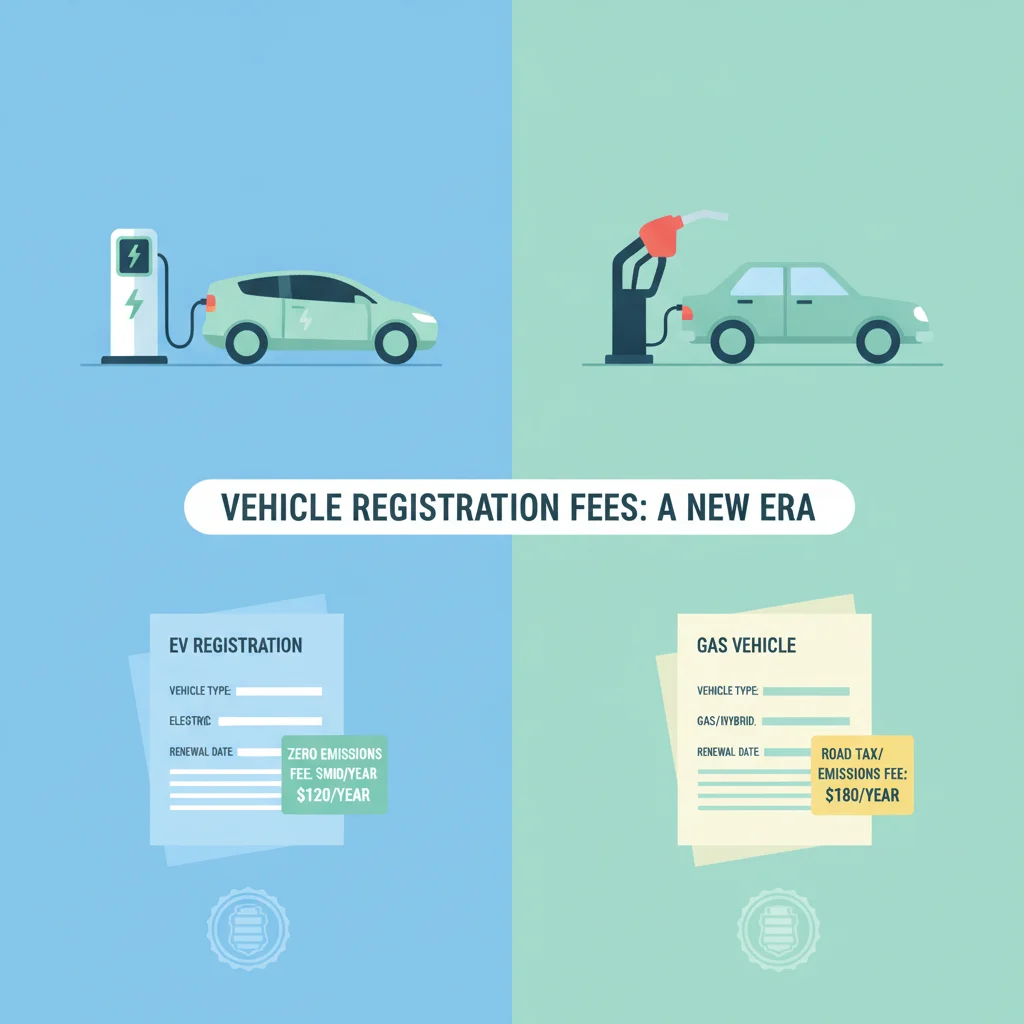 Electric Vehicle Registration Fees vs. Gas Car Registration Fees
