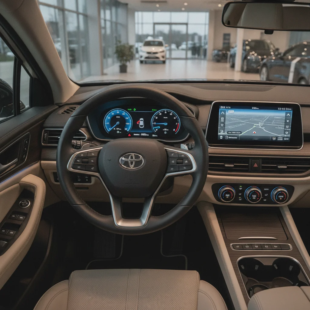 Plug-in hybrid dashboard showing both battery state of charge and fuel level gauges side by side during evaluation