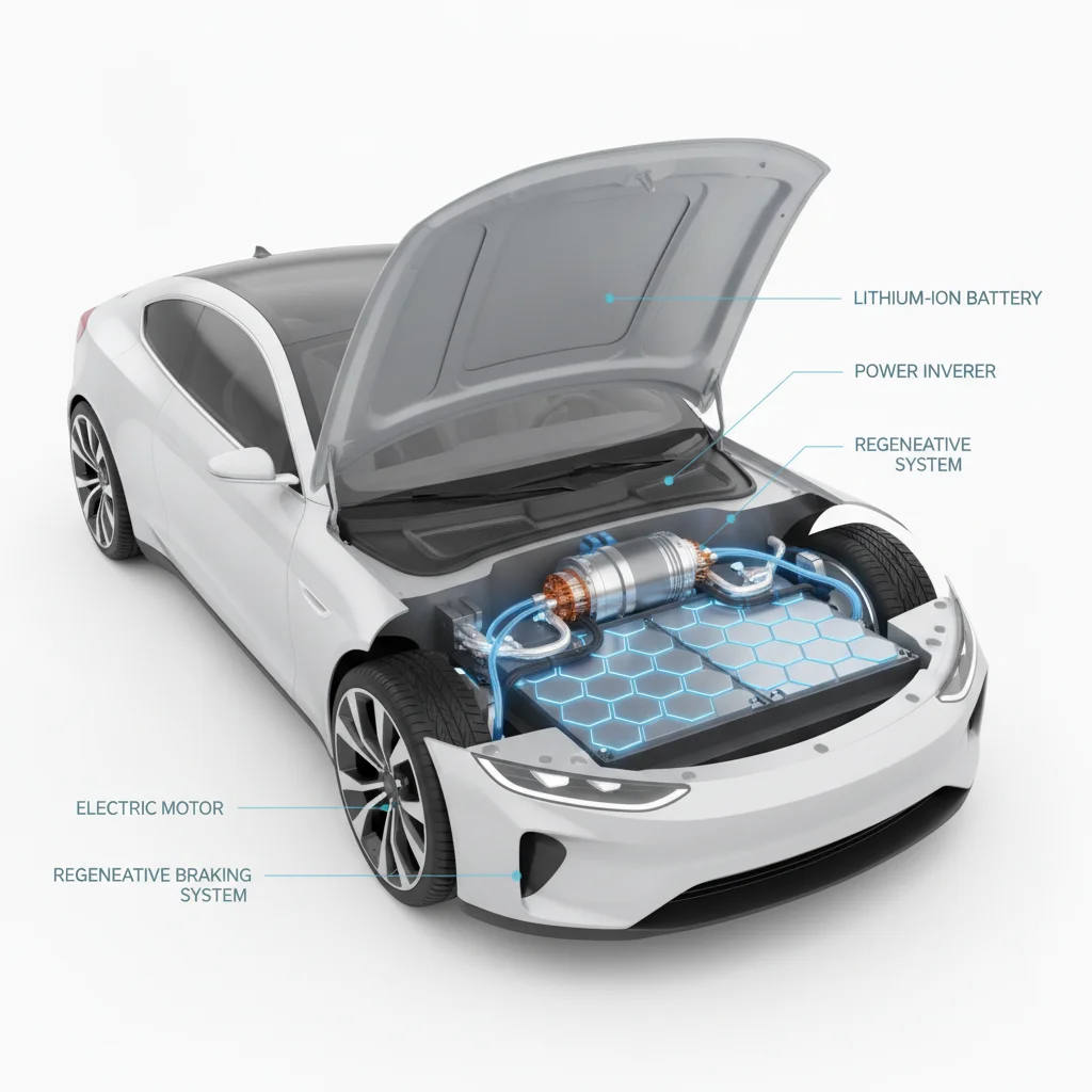 How a Battery Electric Vehicle Powers Itself Without a Drop of Fuel