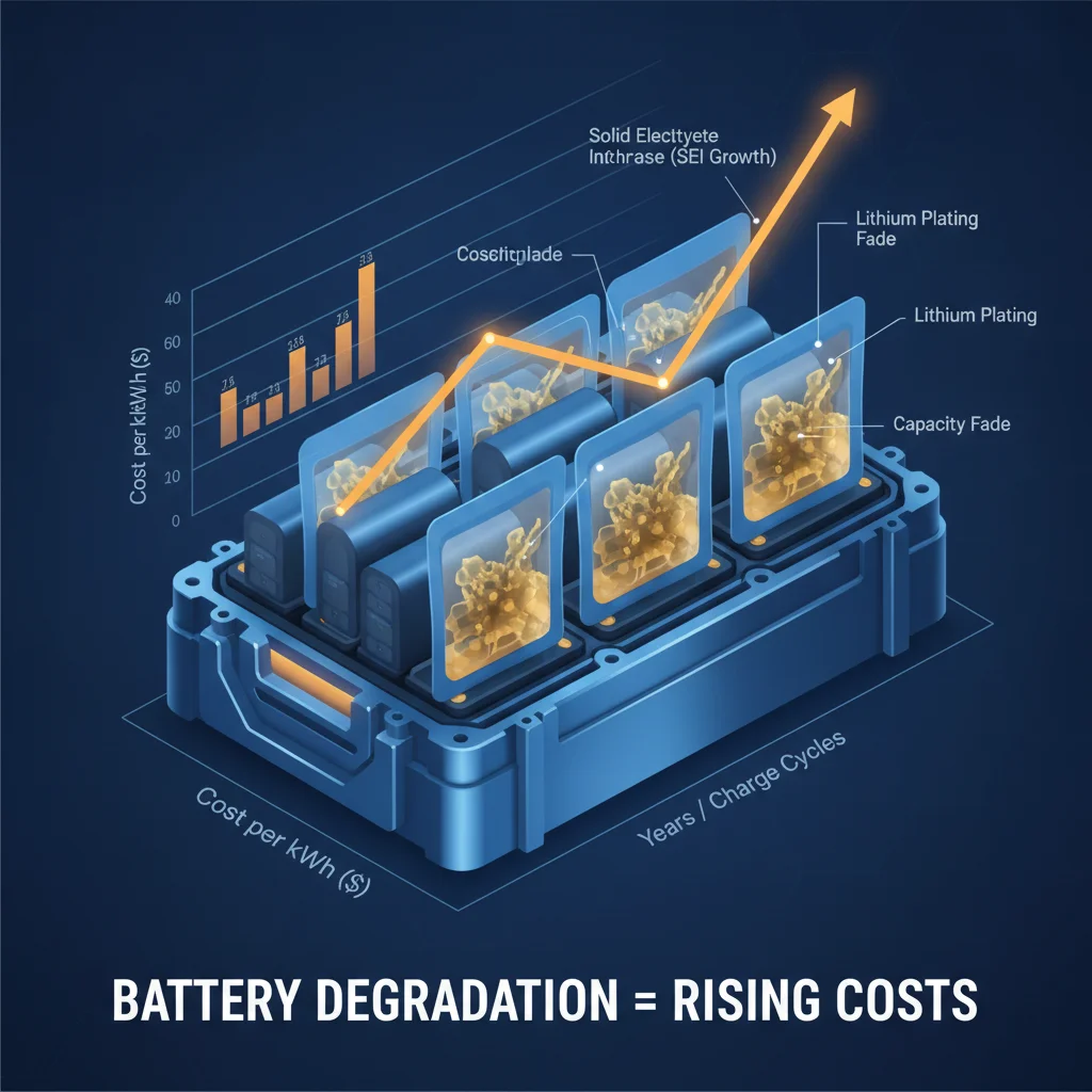 How Battery Degradation Affects Long-Term EV Charging Costs