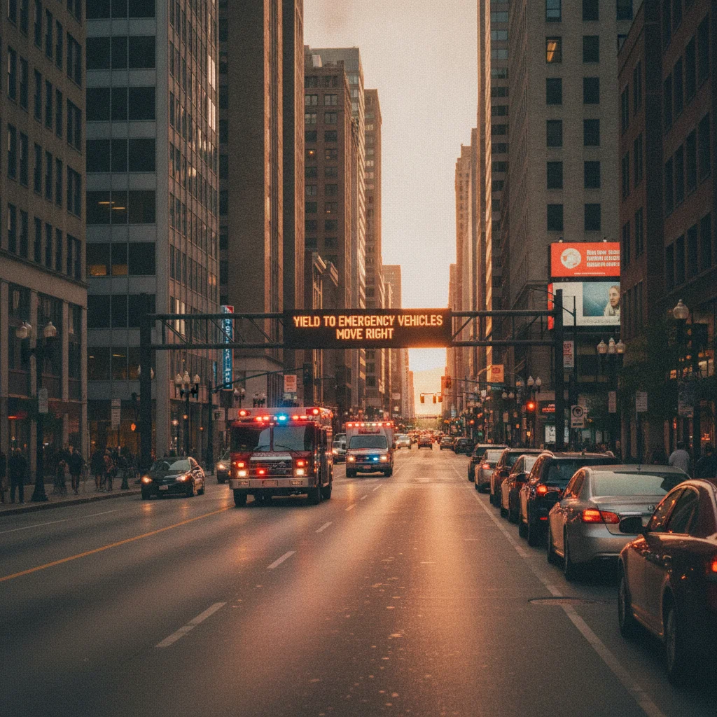 How Drivers Should Respond to Emergency Vehicles Approaching