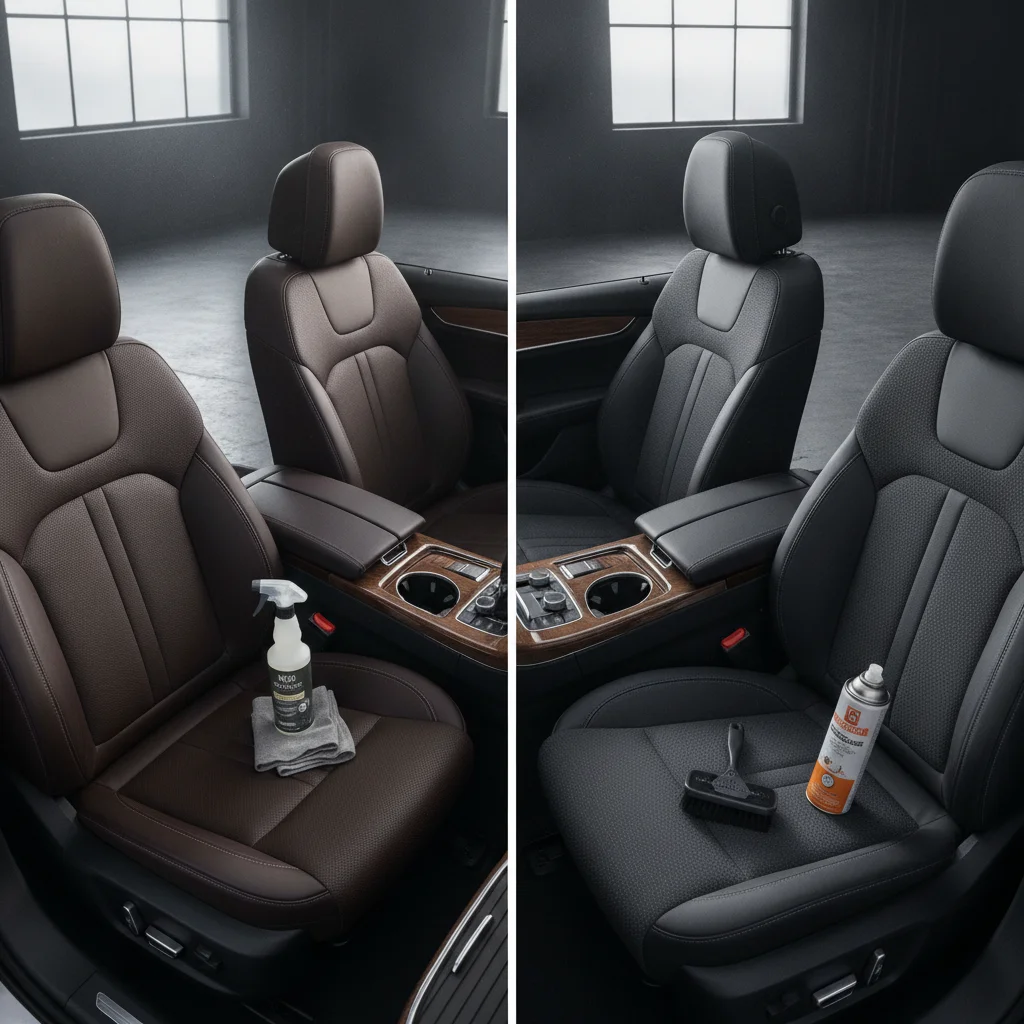 Leather vs. Cloth Interior Care Before a Sale: What Each Surface Needs