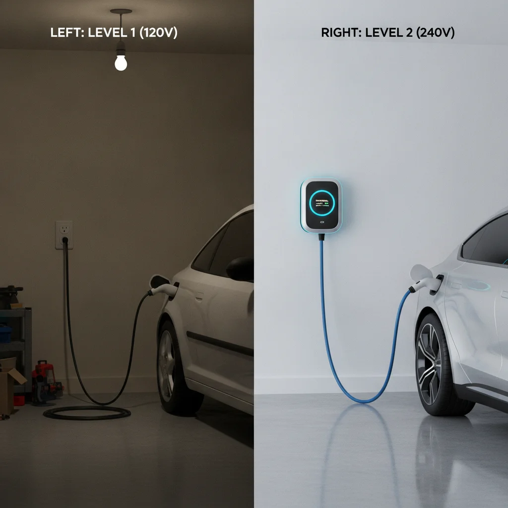 Level 1 vs Level 2 Home Charging: What the Speed Difference Actually Means for Daily Driving