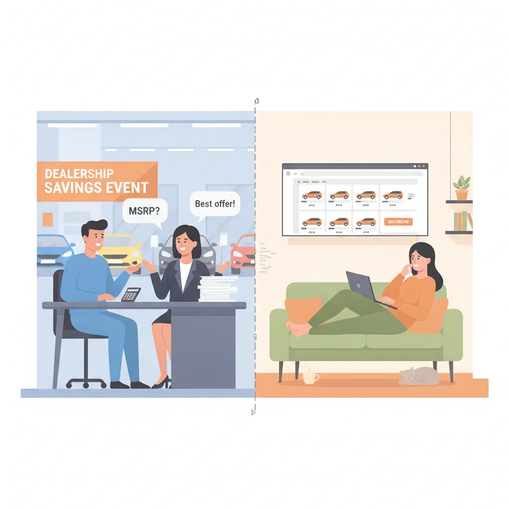 Negotiating at the Dealership vs. Buying Online: What Each Approach Costs You