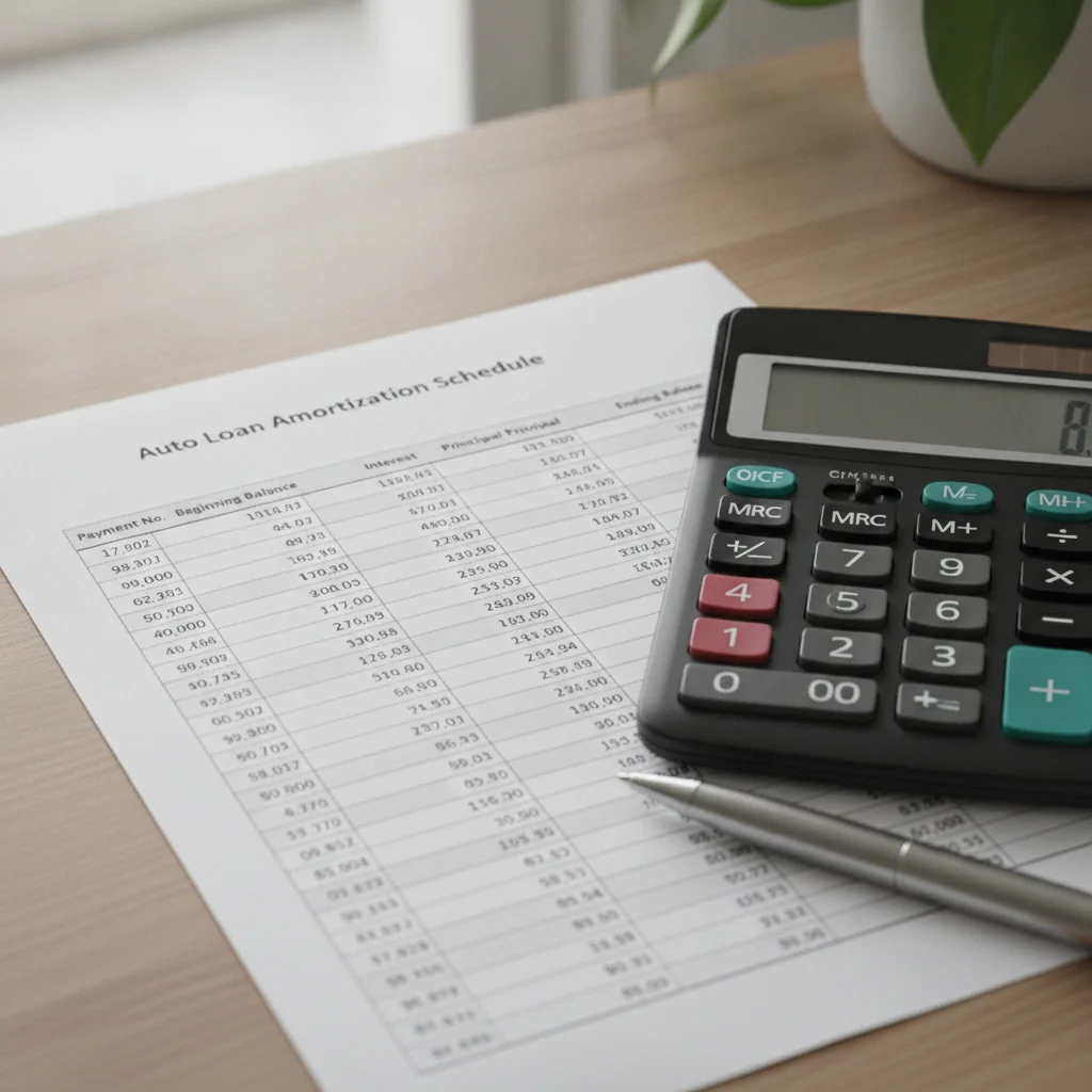 Reading an Auto Loan Amortization Schedule