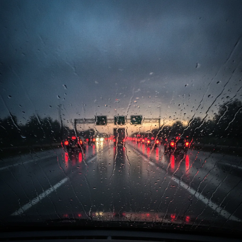 Safe Following Distance in Rain, Fog, and Snow