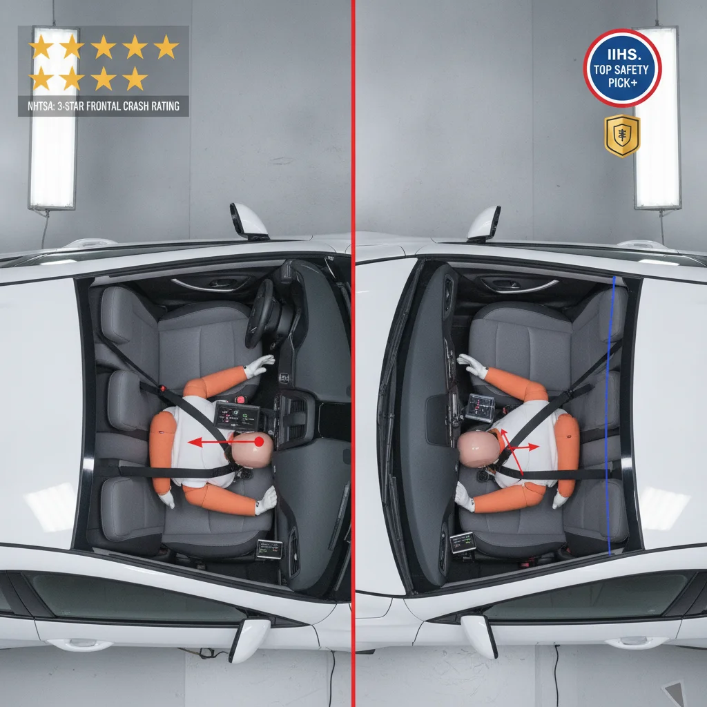 Safety Ratings Decoded: NHTSA and IIHS Scores Compared