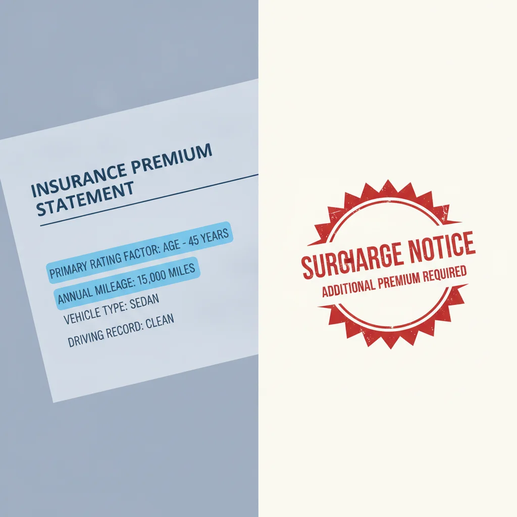 The Difference Between a Rating Factor and a Surcharge