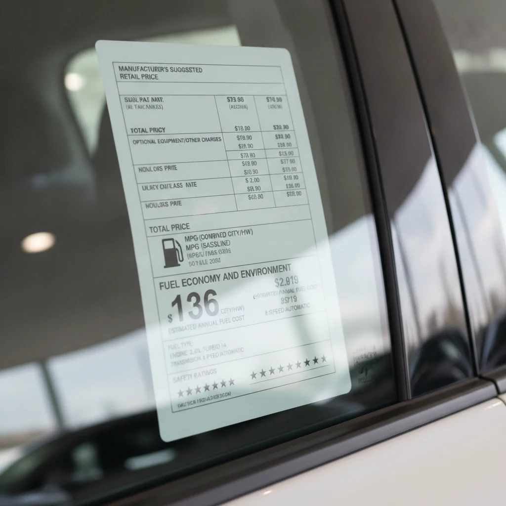 The Window Sticker (Monroney Label) and What It Does—and Doesn't—Guarantee