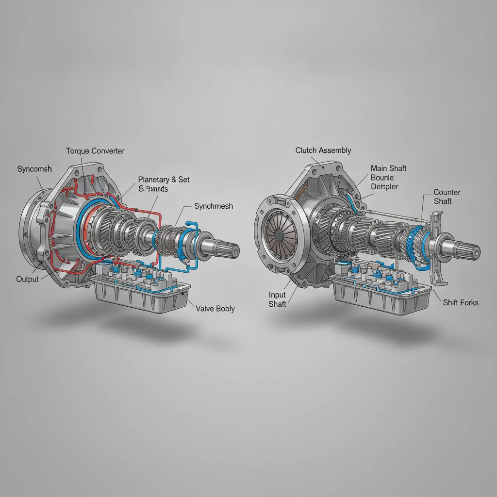 Transmission Service: Automatic vs. Manual Maintenance Differences
