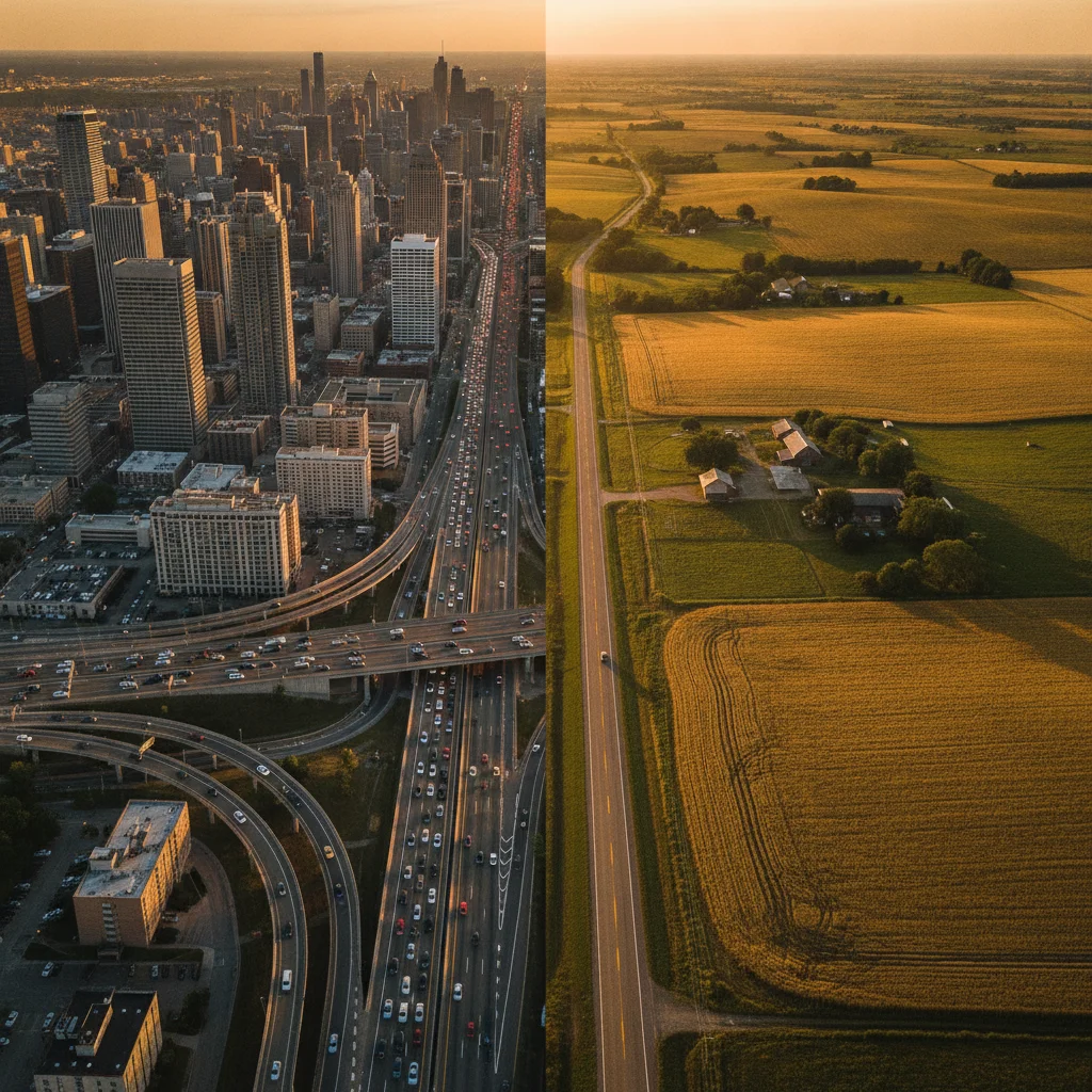 Urban vs. Rural Car Insurance Rates: Why the Same Driver Pays More in the City