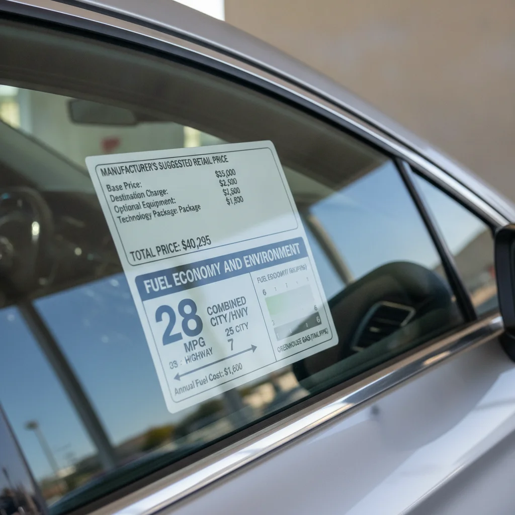 What a New Car's Window Sticker Tells You (and What It Hides)
