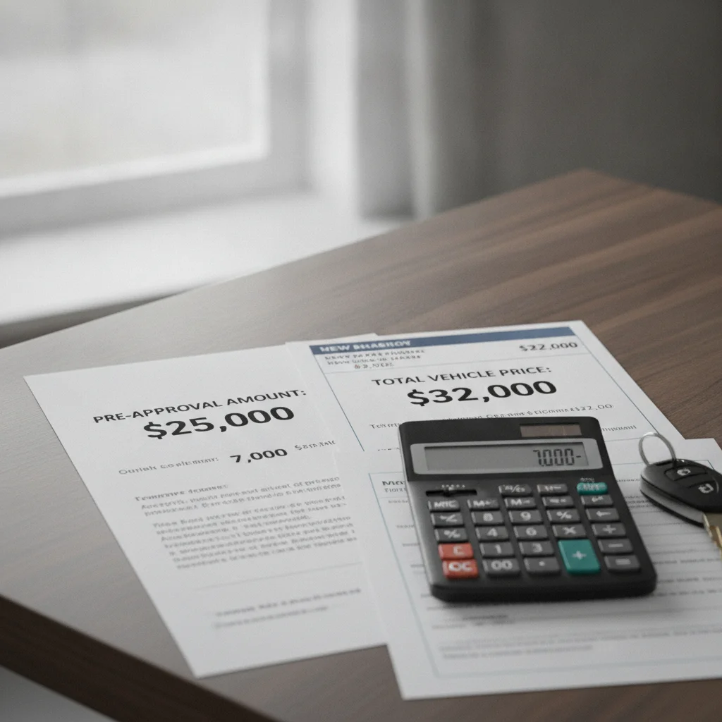 What Happens When Your Preapproval Amount Is Less Than the Car's Price